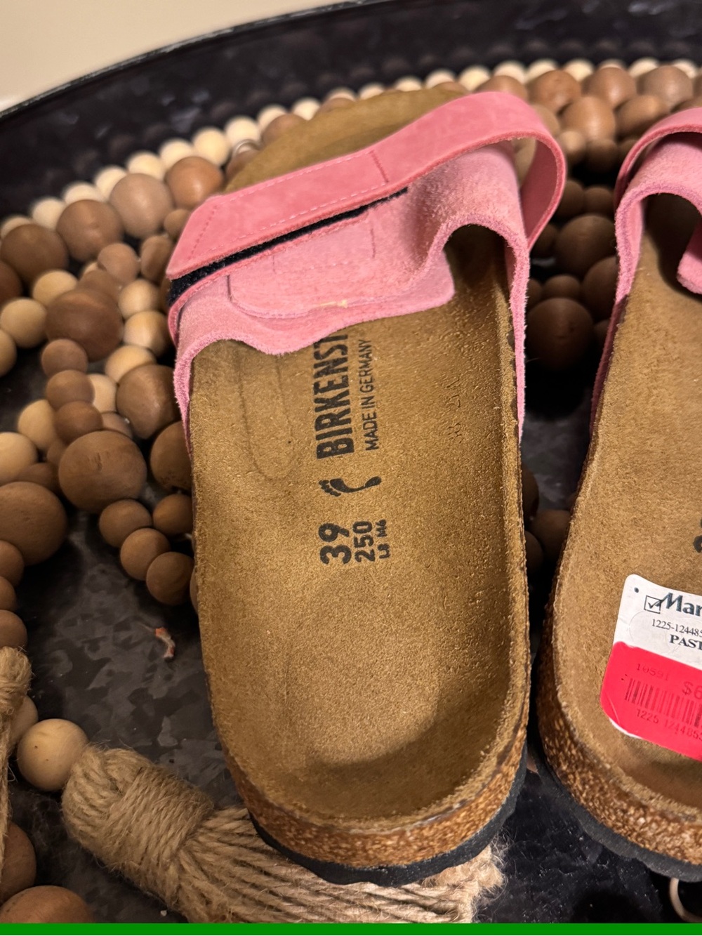 Birkenstock Oita Suede Leather Sandals Candy Pink Size 39 NWT - Picture 4 of 5